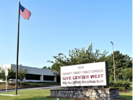 Photograph of GIVE Center West, located at 5550 Peachtree Industrial Boulevard in Norcross. 